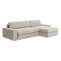 Esker Sofa with Chaise in Kelso Sand - Angle 4