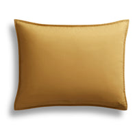 Ester Linen Quilt Set in Mustard - Angle 3
