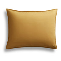 Ester Linen Quilt Set in Mustard - Angle 3