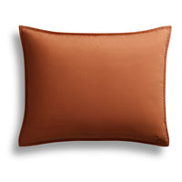 Ester Linen Quilt Set in Tomato - Angle 3