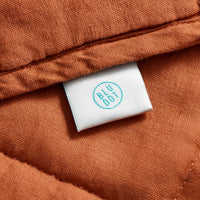 Ester Linen Quilt Set in Tomato - Angle 10