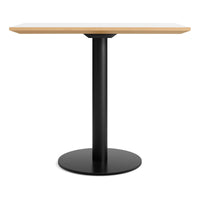 Easy Cafe Table in White Laminate - Angle 1