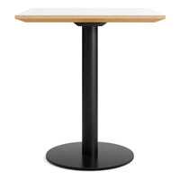 Easy Cafe Table in White Laminate - Angle 2
