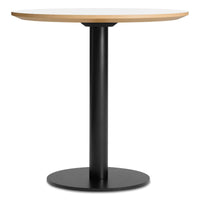 Easy Cafe Table in White Laminate - Angle 1