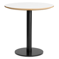 Easy Cafe Table in White Laminate - Angle 2