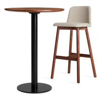 Easy Bar Height Table in Walnut - Angle 3