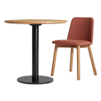 Easy Round Dining Table in White Oak - Angle 3