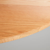 Easy Round Dining Table in White Oak - Angle 5