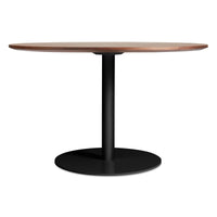 Easy Round Dining Table in Walnut - Angle 1