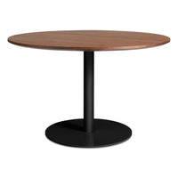 Easy Round Dining Table in Walnut - Angle 2