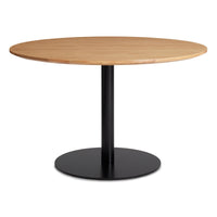 Easy Round Dining Table in White Oak - Angle 2