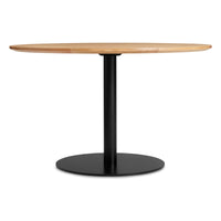 Easy Round Dining Table in White Oak - Angle 1