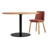 Easy Round Dining Table in White Oak - Angle 3