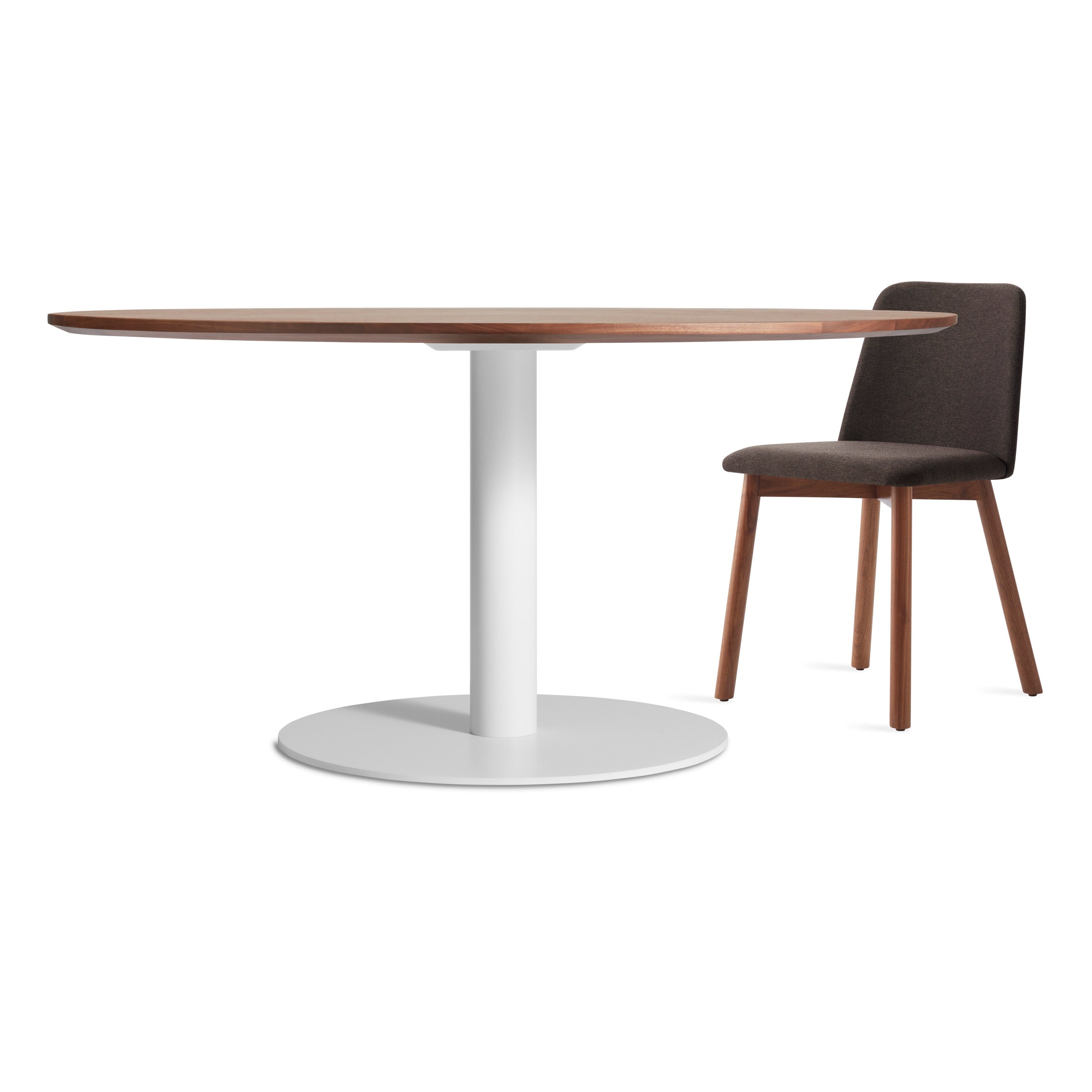 美品 アメリカ BLUE DOT ウォールナット材 ダイニング ラウンドテーブル Easy Round Dining Table | Blu Dot
