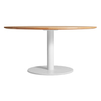 Easy Round Dining Table in White Oak - Angle 1