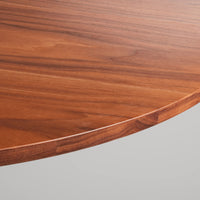 Easy Round Dining Table in Walnut - Angle 5