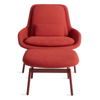 Field Lounge Chair in Craig Red - Angle 13
