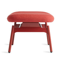 Field Ottoman in Craig Red - Angle 3