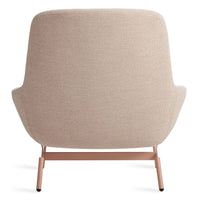 Field Lounge Chair in Tait Blush - Angle 10