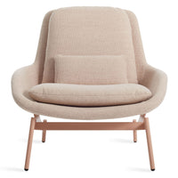 Field Lounge Chair in Tait Blush - Angle 1