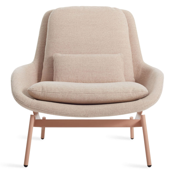Field Lounge Chair in Tait Blush - Angle 1