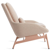 Field Lounge Chair in Tait Blush - Angle 8