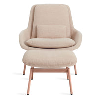 Field Lounge Chair in Tait Blush - Angle 11