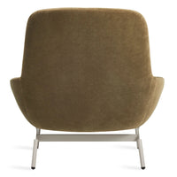 Field Lounge Chair in Moss Velvet - Angle 17