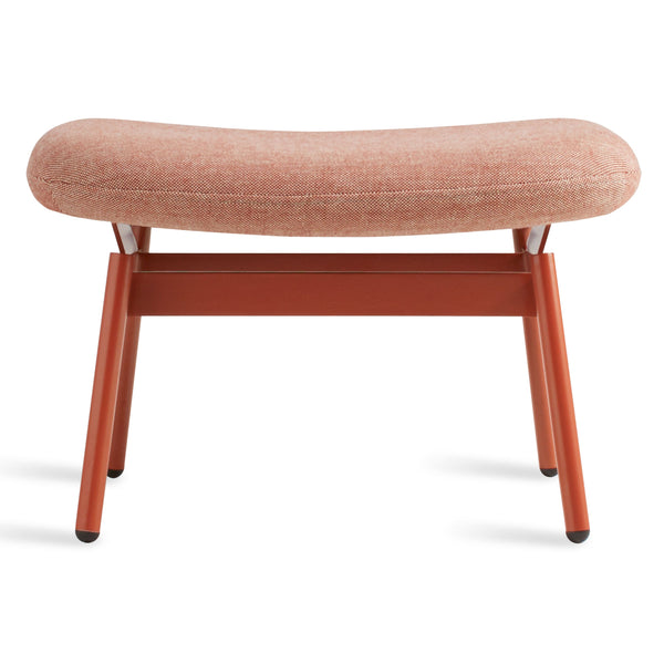 Field Ottoman in Edwards Tomato - Angle 1