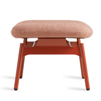 Field Ottoman in Edwards Tomato - Angle 3