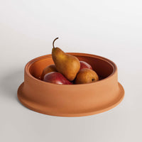 Flange Large Bowl in Terracotta - Angle 5