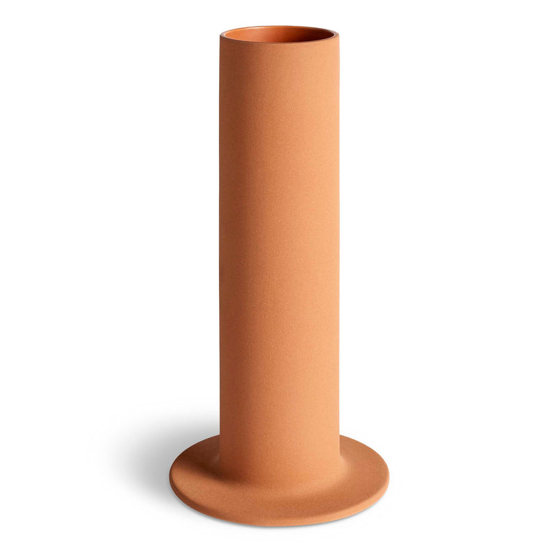 Flange Large Vessel in Terracotta - Angle 2