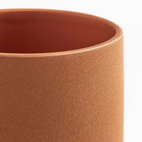 Flange Medium Vessel in Terracotta - Angle 6