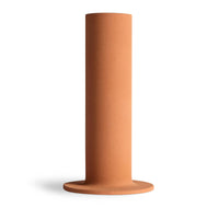 Flange Medium Vessel in Terracotta - Angle 1