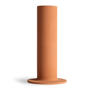 Flange Medium Vessel in Terracotta - Angle 1
