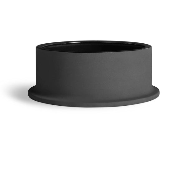 Flange Small Bowl in Black - Angle 1