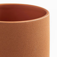 Flange Small Vessel in Terracotta - Angle 6
