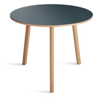 Apt Café Table in Navy Green / White Oak - Angle 4