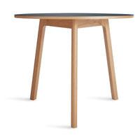 Apt Café Table in Navy Green / White Oak - Angle 3