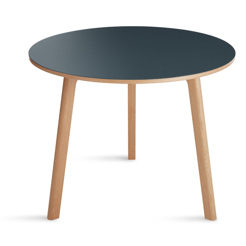 Apt Café Table in Navy Green / White Oak