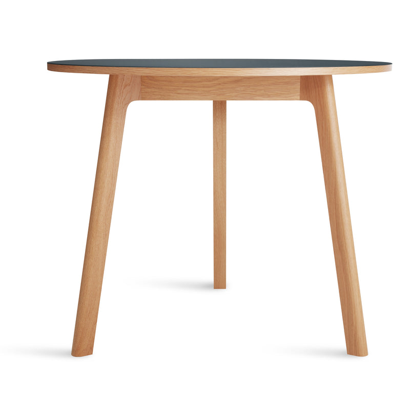 Apt Café Table in Navy Green / White Oak