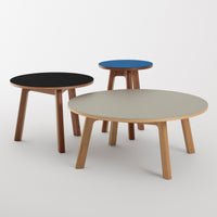 Apt Low Side Table in Black / Walnut - Angle 5