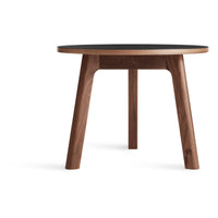 Apt Low Side Table in Black / Walnut - Angle 1