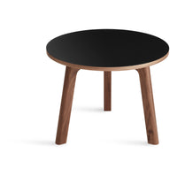 Apt Low Side Table in Black / Walnut - Angle 2