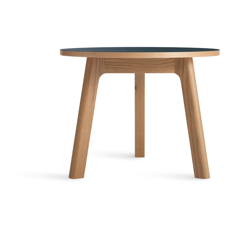 Apt Low Side Table in Navy Green / White Oak