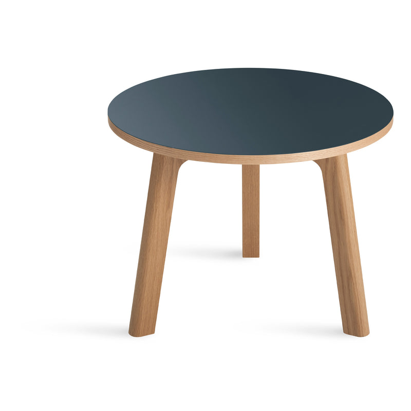 Apt Low Side Table in Navy Green / White Oak