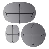 Flume Round Coffee Table in Black - Angle 8