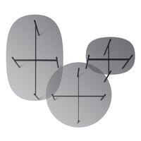Flume Round Coffee Table in Black - Angle 7