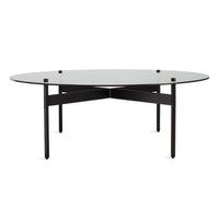 Flume Round Coffee Table in Black - Angle 3