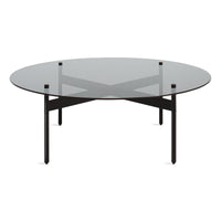 Flume Round Coffee Table in Black - Angle 4